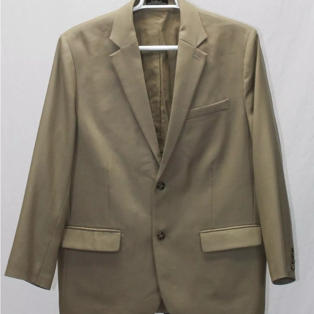 LL Bean Wool Two Buttons Sports Blazer Jacket